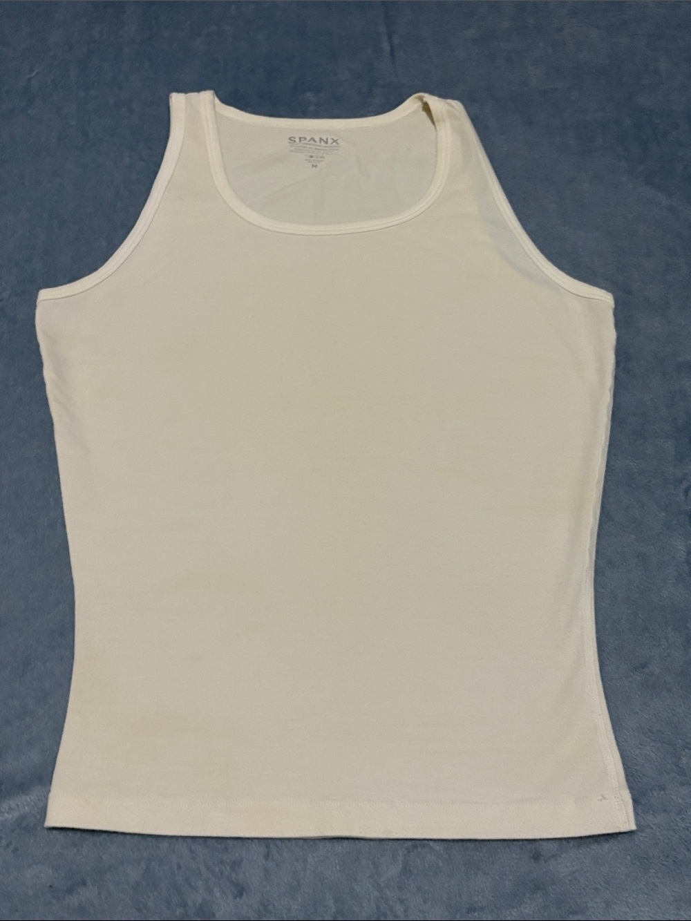 SPANX Cream Scoop Neck Shaping Tank